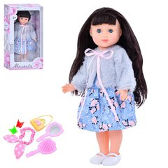 Limo Toy M 5755 - Лялька Меланія з темним волоссям, гребінцем, дзеркальцем, українські пісеньки, висота 34 см