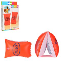 INTEX 58641 - Нарукавники для плавания на детей 6- 12 лет - без рисунка (красные), 58641