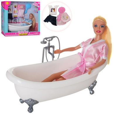 Defa 8444-BF - Лялька в наборі з ванною | аксесуари для прийому ванни