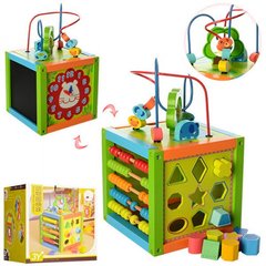 Універсальна іграшка для малюків для розвитку - Сортер, рахунки, годинники, дошка для малювання MD 1060,  MD 1060