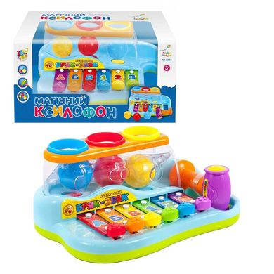 Ксилофон з кульками і молоточком, музична розвивальна іграшка для малюків, Play Smart 7035