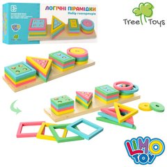 Limo Toy MD 2066 - Деревянная развивающая игрушка - геометрика: изучение фигур