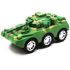 Іграшковий танк - рухомі вежа та дуло, відкривається люк, довжина 28 см,  9907-9