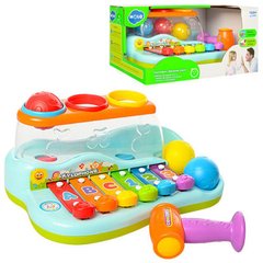 Play Smart 9199 - Ксилофон с шариками и молоточком, музыкальная развивающая игрушка для малышей, 9199