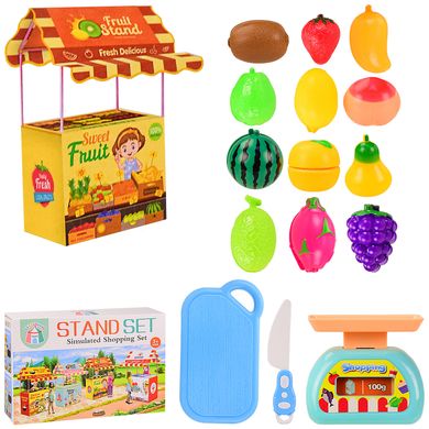 LCT023C - Ігрова торгова фруктова лавка з іграшковими продуктами, LCT023A