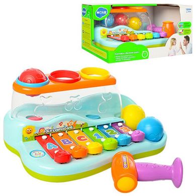 Ксилофон з кульками і молоточком, музична розвивальна іграшка для малюків, 9199, Play Smart 9199