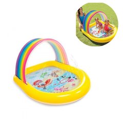 INTEX 57156 - Детский надувной игровой центр с бассейном, с рассеивателем воды (душем)