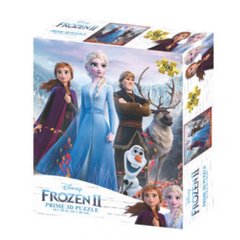 32648 - Пазли з об'ємним зображенням (ефект 3D) – за мотивами мультфільму Frozen – головні герої