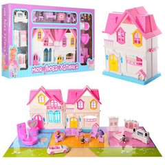 Будиночок для ляльок з героями - фігурки, меблі, машина, звук, світло,  WD-921D