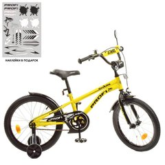 Дитячий велобайк 16 дюймів (жовтий), серія Shark, Profi Y16214