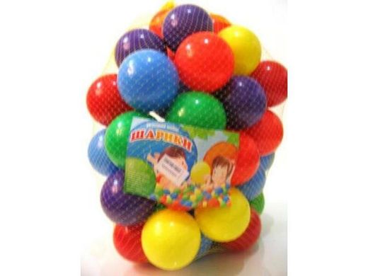 Кульки м'які ігрові для наметів, сухих басейнів 13026 на 60 мм 50 штук,  13026 т