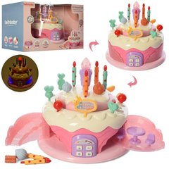 809E - Іграшковий музичний Торт - свічка світяться, стилізований під казковий будиночок