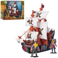 Набір - іграшковий піратський корабель - 29 см і фигуркі піратів,  17605A