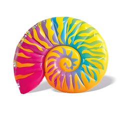 Надувний матрац для плавання у формі раковини Наутілус - райдужні кольори, INTEX 58791