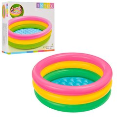 INTEX 58924 - Дитячий надувний басейн "Веселка" маленький для дітей від 1 року