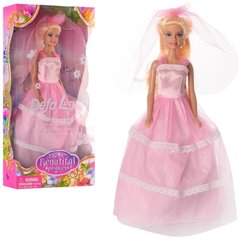Defa 8065 - Лялька - в рожевому весільному платті, в комплекті з фатою