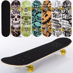 Скейты, пенни борды - фото Детский скейтборд, деревянный (7 слоев) с алюминиевой подвеской