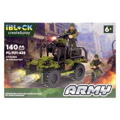 Iblock  PL-921-425 - Конструктор - моделька военного внедорожника с пулеметом и символикой ЗСУ