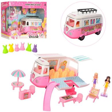 Детский игровой набор Автобус дом кемпинг - аксессуары, 2 вида, 7887AB,  7887AB
