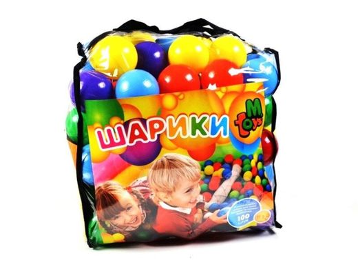 Фото товару Кульки ігрові для наметів, сухих басейнів 80 мм 100 штук, 12024,  12024