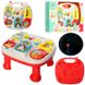 Игровой центр столик 16-28-25 см, развивающий музыкальный столик для малышей, трещотка, музыка, звук, свет,688