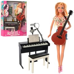 Куклы - фото Кукла - музыкант - с аксессуарами - пианино и гитарой