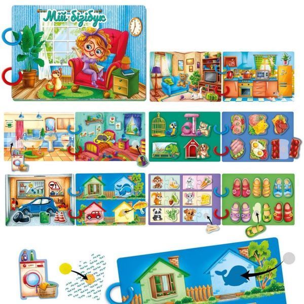 Детская книжка на липучках - бизи бук - Мой дом -  Vladi Toys VT1310-08 - изображение