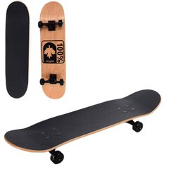 Фото товара - Скейт с деревянной доской, алюминиевая подвеска и качественный подшипник, длинная доска ,  MS 3389