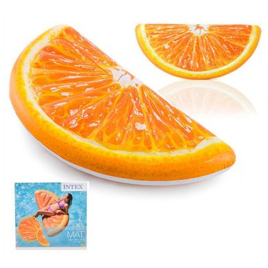 Фото товара - Оригинальный и необычный Плот - матрас "Долька апельсина", 58763, INTEX 58763