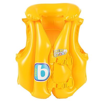 Дитячий надувний жилет для плавання 3 - 6 років, жовтий, 32034, Besteway 32034