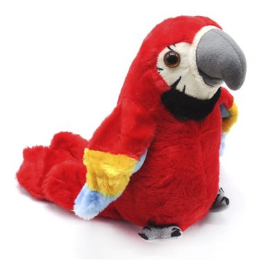 Красный попугай - игрушка для малышей, повторюшка