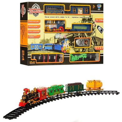 Фото- Limo Toy JT 0620/40351 Железная дорога "Паровоз Путешественник", свет, звук, радиоуправление в категории Железные дороги, поезда