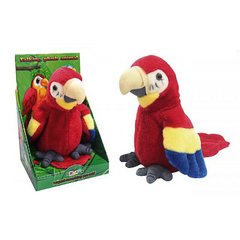 Интерактивные игрушки  - фото Плюшевый попугай повторюха, CL1191-1  - заказать по низкой цене Интерактивные игрушки  в интернет магазине игрушек Сончик