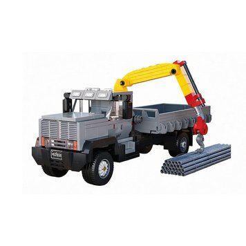 Конструктор грузовик с краном 350 деталей -   66023 - изображение