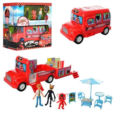 Игровой набор Автобус - Домик Леди Баг и Супер Кот Miraculous Ladybug копия,  PC-639