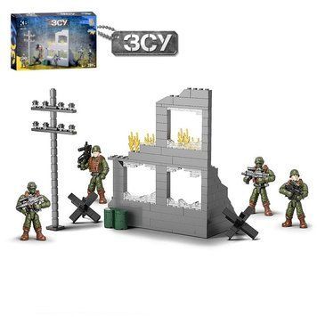 Военный конструктор с воинами ВСУ - уличные бои - 289 деталей -  Kids Bricks   KB 1151  - изображение
