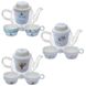 Фото  Скляний заварник для чаю, трав та гарячих напоїв, чайник із ситом та чашками, R84877