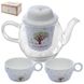 Фото  Скляний заварник для чаю, трав та гарячих напоїв, чайник із ситом та чашками, R84877