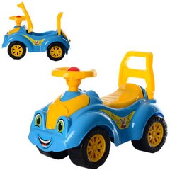 Каталки: машинки, мотоциклы - фото Машинка для катания Технок (желто-синяя), 3510