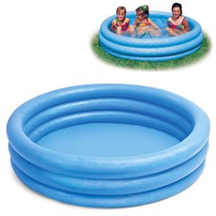 Детский круглый надувной бассейн, для малышей - "Криасталл", INTEX 59416