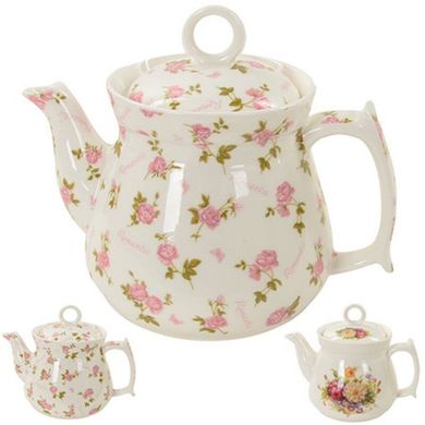 Фото товара - Заварник керамический для чая, трав и горячих напитков, "маленькие розы", R81676,  R81676