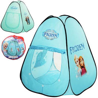 Палатка детская игровая Фроузен Frozen (Холодное сердце), пирамида размер 90-90-100 см, М 1182
