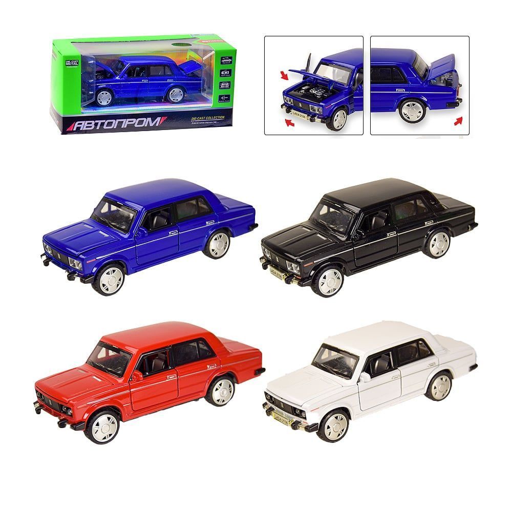 Металлическая модель ВАЗ (Lada) 2106 в масштабе 1:32 длина машинки
