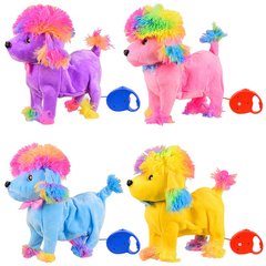 Интерактивные игрушки для девочек - фото Игрушечная собачка - радужный пудель, гуляет на поводке, звуки, M0673