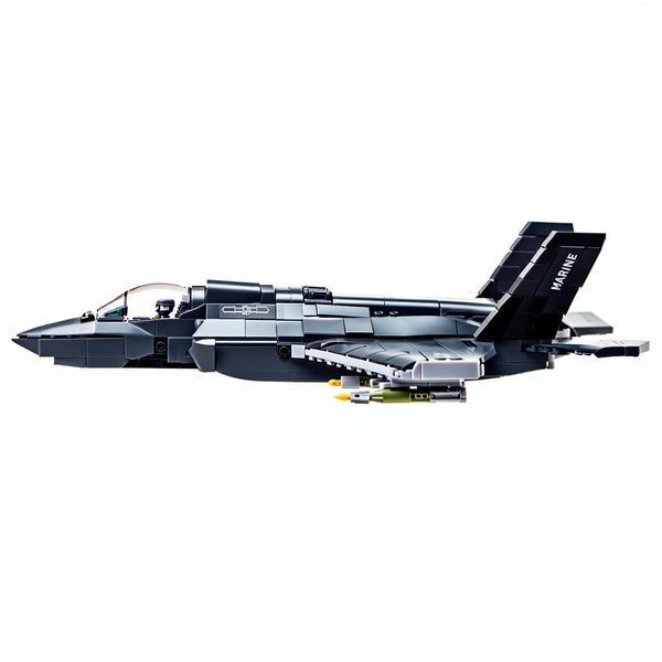 Конструктор&nbsp;  Літак F-35BS масштаб 1:44 &ndash; Сучасна Військова авіація  - Sluban M38-B1361 - зображення