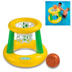 Пляжні м'ячі, іграшки - фото Дитячий надувний набір для гри в баскетбол на воді, 58504