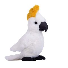 Фото товара - Игрушечный белый попугай повторюшка - какаду,  M1465