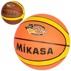 Фото- Mikasa 0058 Гумовий м'яч для гри в баскетбол (розмір 7) у категорії Баскетбол, м'ячі та набори