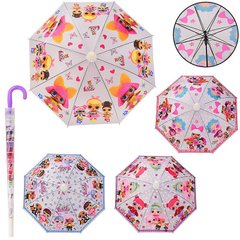 Зонтики, дождевики - фото Зонт - трость для девочек - куклы ЛОЛ, диаметр 84 см