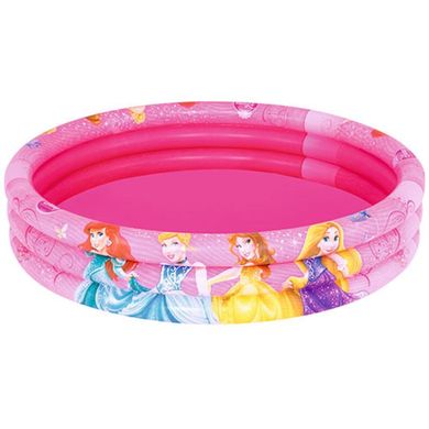 Фото- Besteway 91047 Дитячий надувний басейн круглий для дівчаток - Дісней Принцеси у категорії Надувні басейни